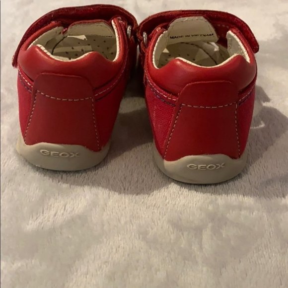 Geox Unisex Red Walking Flat Shoes Sandals Size Euro 22/US 6 1/2 - Picture 3 of 5